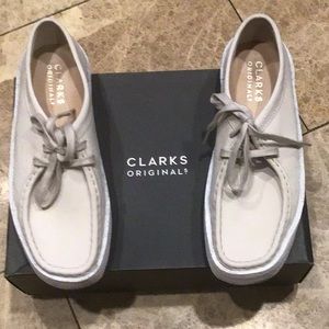 Clarks Wallace Cup Boot white